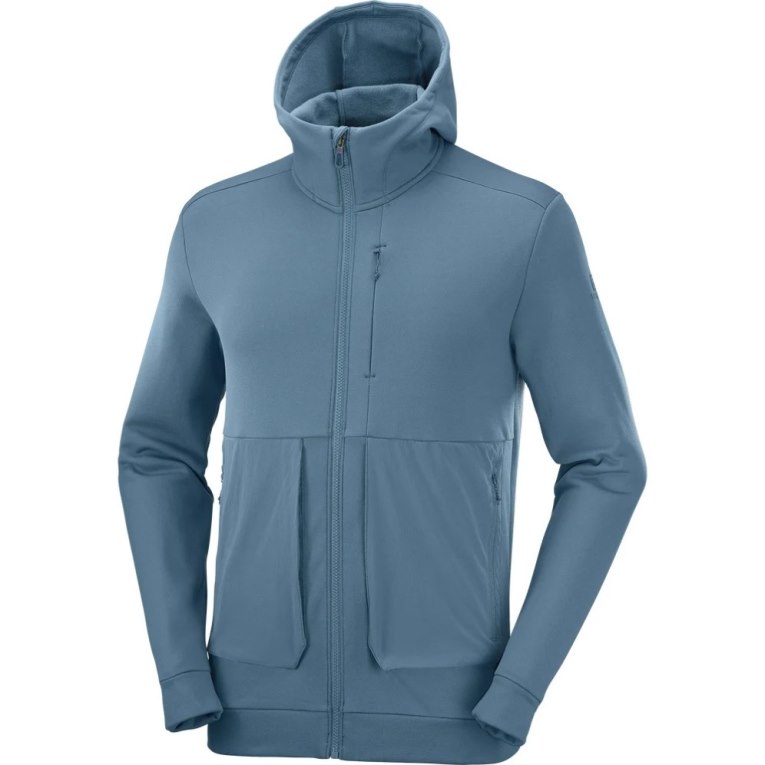 Chaquetas Salomon Essential Warm Fleece Hombre Azules | MX EYWI281